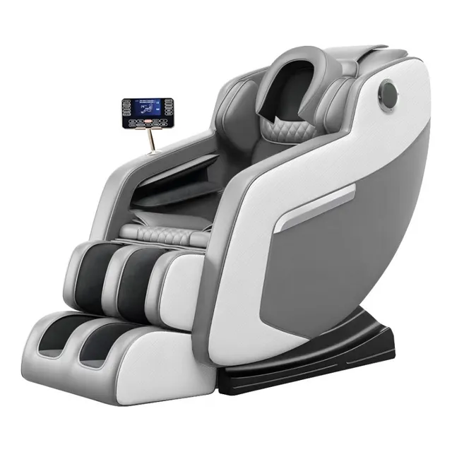 Silla Sillon Electrico Multifunciona Calentador Masajes Sofa Color Gris