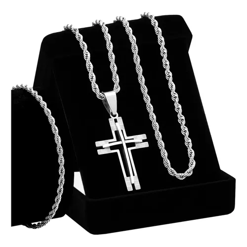 Zb1 Collar De Acero Inoxidable Leecco Chic Para Black | MercadoLivre