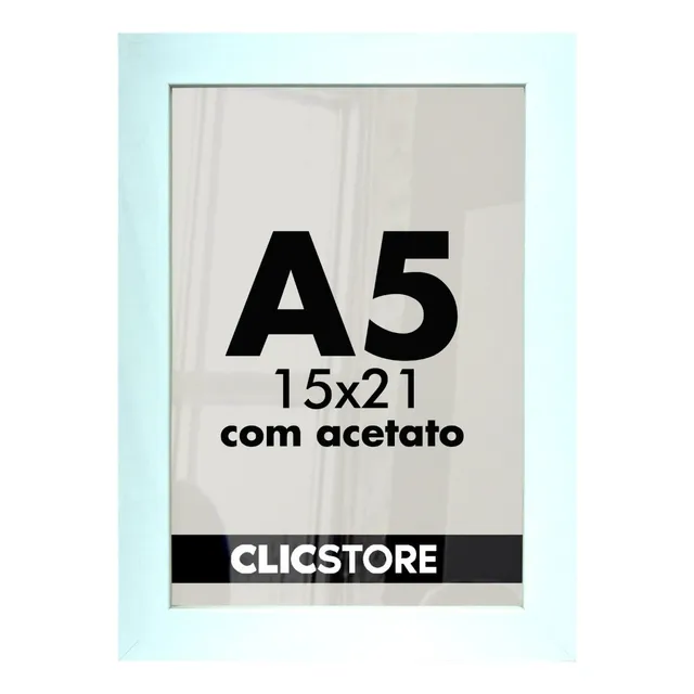 Kit 10 Molduras A5 15x21 Quadro Porta Retrato Parede Acetato