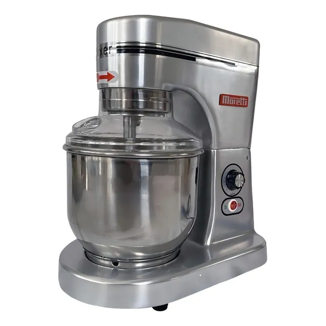 Batidora Planetaria Profesional Moretti Mixer 5 + Accesorios Color Plateado Frecuencia 50 Hz