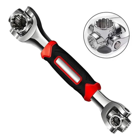 Llave De Tuercas Multiuso 48 En 1 Con Giro De 360 Grados