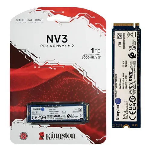 内蔵型SSD Kingston NV2 1TB PCIe 4.0 NVMe M.2 SSD KaBuM Aperte o K e evolua em Tecnologia e Games