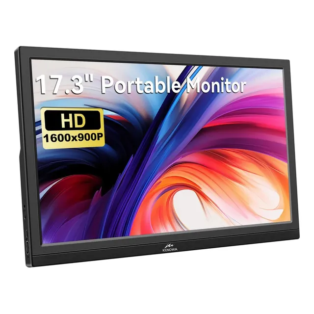 Kenowa 17.3 Pc Monitor Hd 1600 * 900p Monitor De Computadora