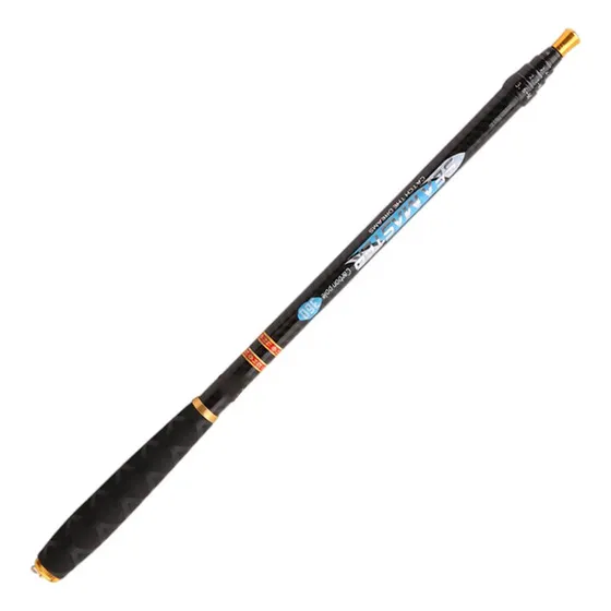 Cañas De Pescar Telescópicas Profesionales Negro 5,4 M