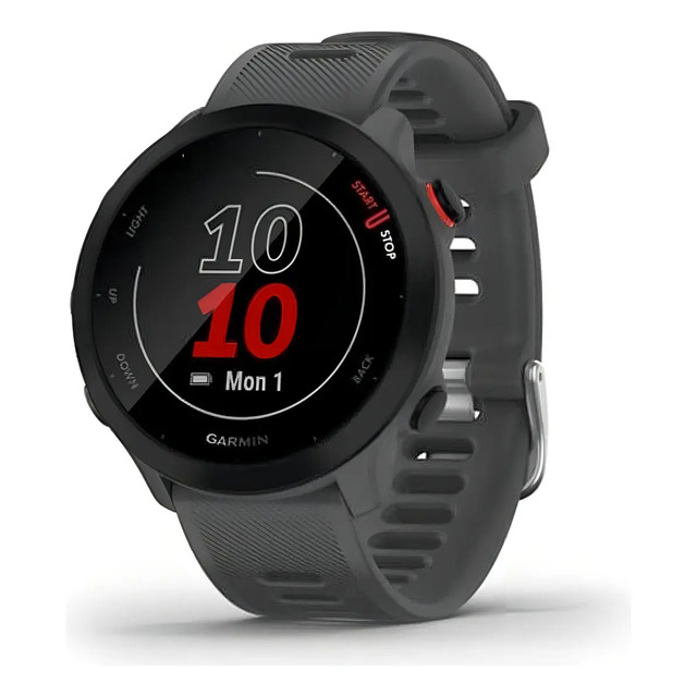 Relógio Garmin Forerunner 55 Cinza Com Gps 42mm Cinza Preto Relógio Garmin Forerunner 55 Cinza Com Gps 42mm Cinza Preto