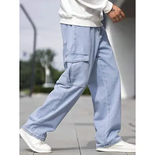Calça Cargo Jeans Streetwear