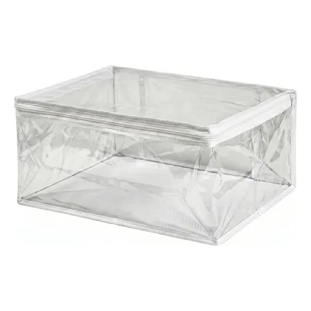 Kit 3 Sacos Organizadores Multiuso Grande Com Zíper 50x38x38 Transparente