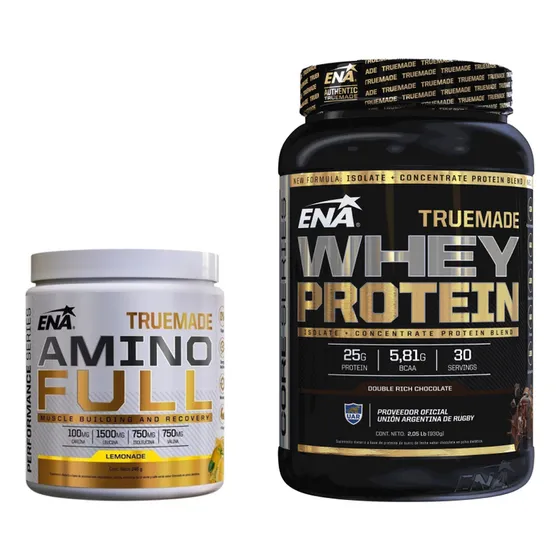 Truemade Whey Protein Ena X 2 Lb + Truemade Amino Full 146g