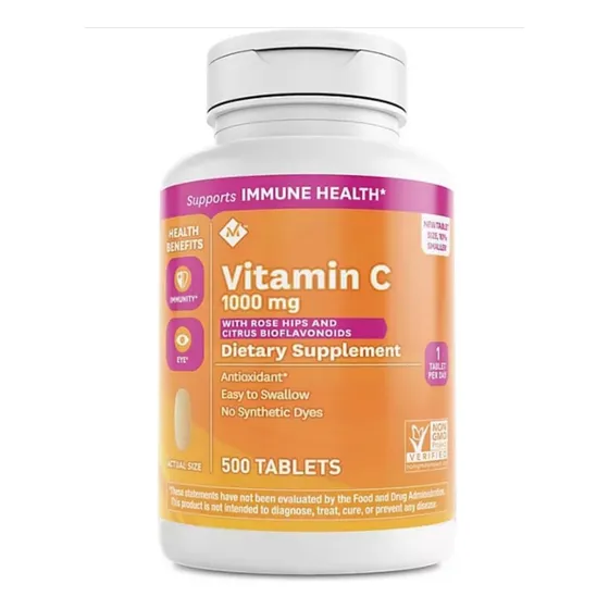 Vitamina C 1000mg 500 Tabletas En Lechería