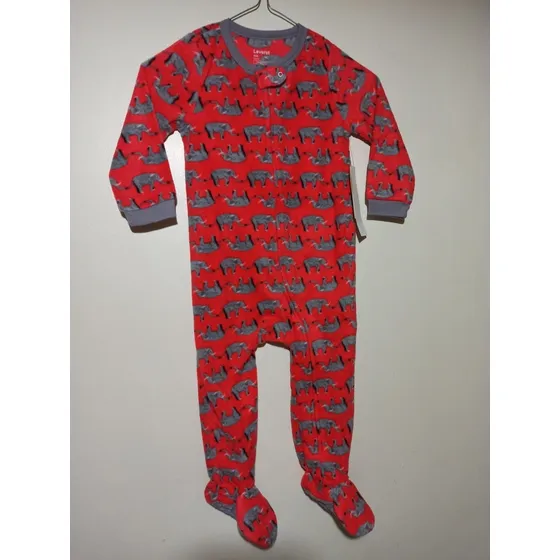 Pijama Enterizo Niña Talla 3 Años Unisex Figura Elefantes