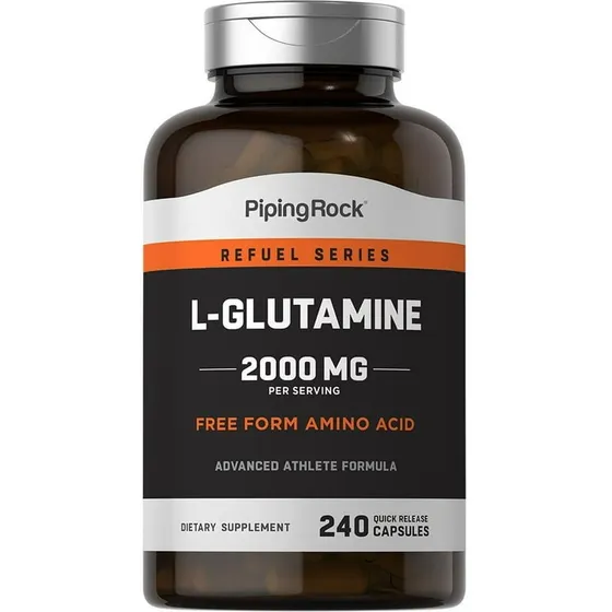 Piping Rock  L-glutamina 2000mg 240 Cápsulas