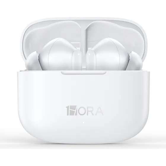 Audífonos inalámbricos Bluetooth 5.3 in-ear con Micrófono 1hora Mod Aut206 Color Blanco