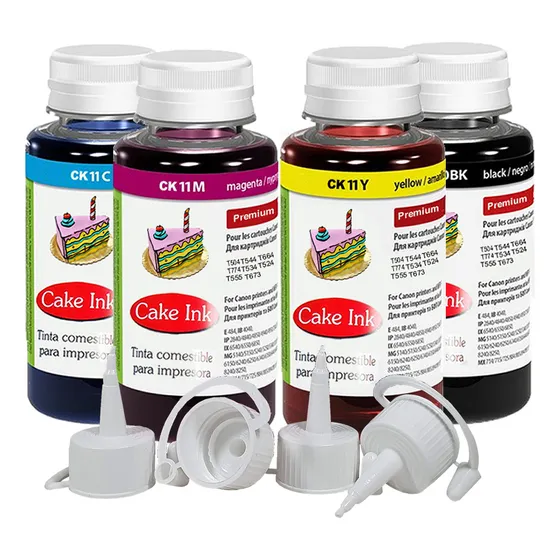 Tinta Comestivel Arroz P/ Impressora Epson Canon Hp 4x 250ml