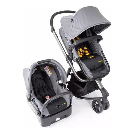 Travel System Safety 1st, Mobi Trio, 0 A 15kg, Grey Sport Cinza