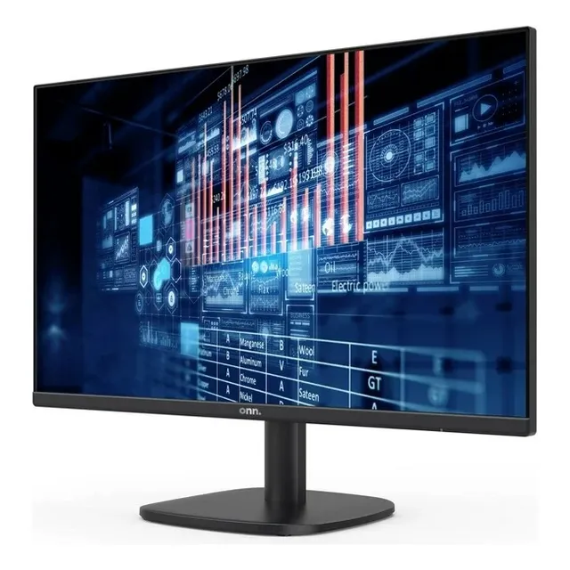 Monitor Onn Led Sin Bisel De 24 Pulgadas Fhd 1080p 100 Hz Color Negro