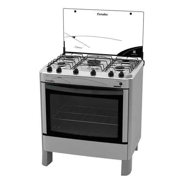 Fogão Esmaltec Ágata 5062 com porta com visor 127/220V - inox