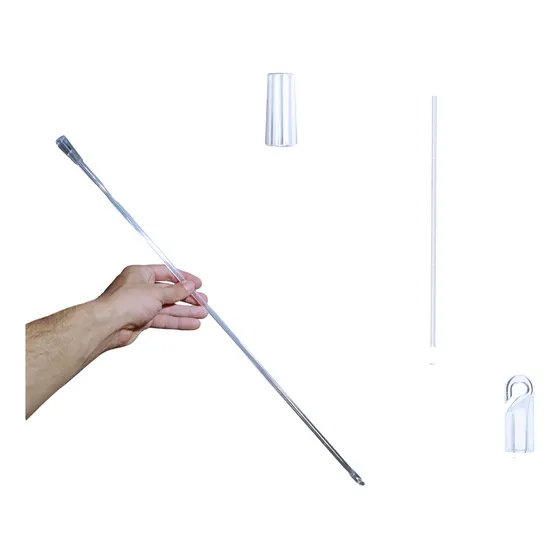 Kit Vareta/bastão Para Persiana Horizontal Direto Da Fábrica Cor Bastão Transparente