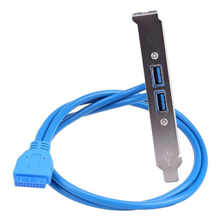 Painel Traseiro Usb 3.0 Duplo De 2 Portas Para Cabo Conector Painel Traseiro Usb 3.0 Duplo De 2 Portas Para Cabo Conector