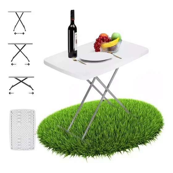 Mesa Plegable Portatil Blanca