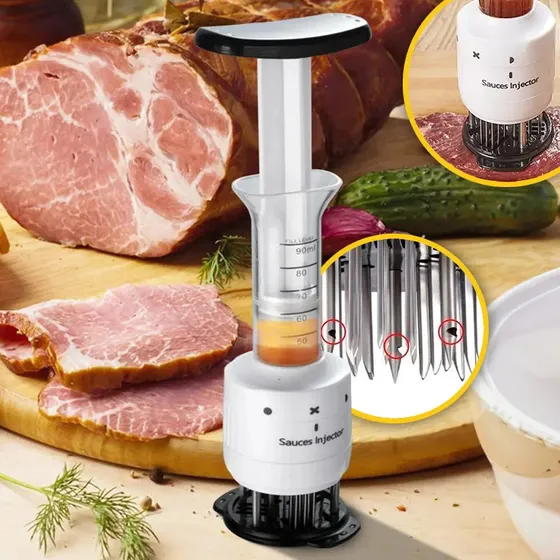 Inyectadora Ablandador 2 En 1 Marinadora Injector Salsa