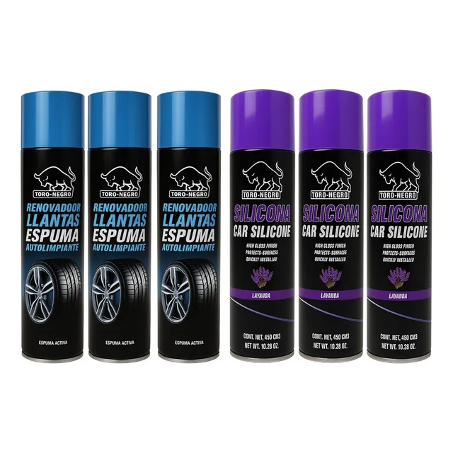 Silicona Y Espuma Limpieza Brillo Proteccion Para Autos