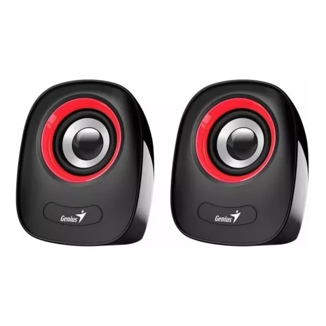Bocina Genius Parlantes SP-Q160 portátil roja 120V