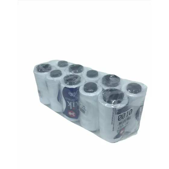 10 Cones De Linha Setta Xik Poliéster 120 C/ 5000 Jds Branco