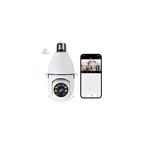 Cámara Wifi De Seguridad Con Rosca E27 720p 