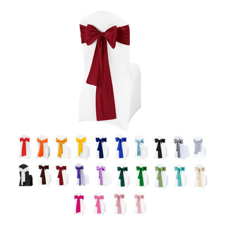 5 Moño Decorativo Para Sillas Satin + 1gratis 17x250 Picky 5 Moño Decorativo Para Sillas Satin + 1gratis 17x250 Picky