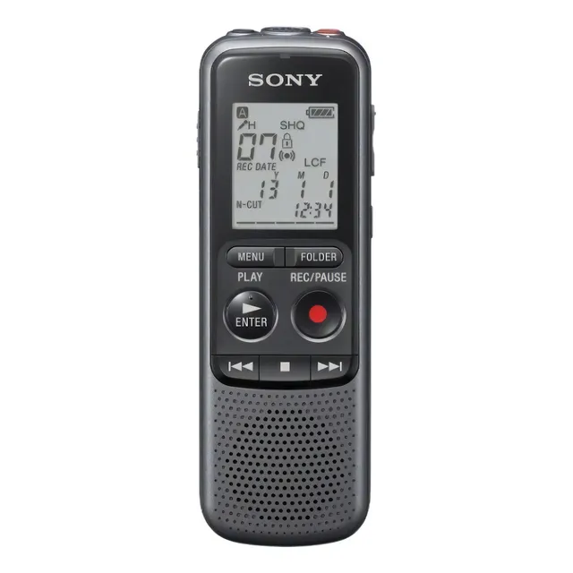 Grabador De Voz Periodista Sony Lcd-px240 Digital Color Negro