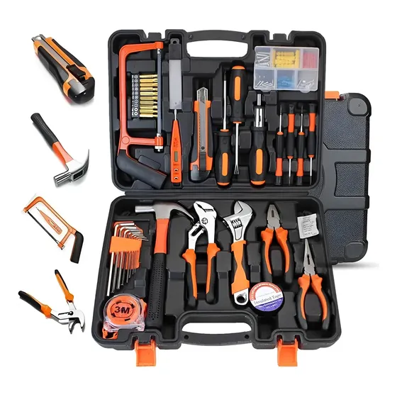 Juego de Herramientas Manuales Kit Herramienta 100 unidades color Ferroso