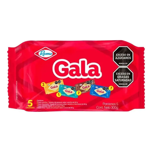 Ponque Gala Surtido X5 Und