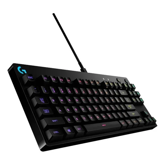 Teclado Logitech G Pro Rgb Switch Gx Clicky Blue Gaming Idioma inglés EE. UU.