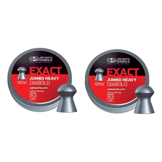 Set X2 Caja Balines Jsb Exact Jumbo Heavy Cal 5.5 18 Gr X250