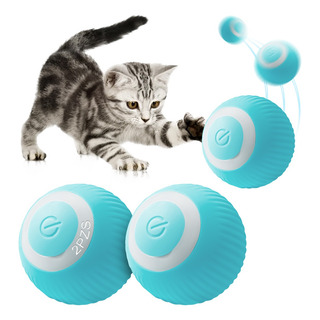 2pz 360°juguete Eléctrica Interactivo Pelota Para Perro Gato Azul 2pz 360°juguete Eléctrica Interactivo Pelota Para Perro Gato Azul