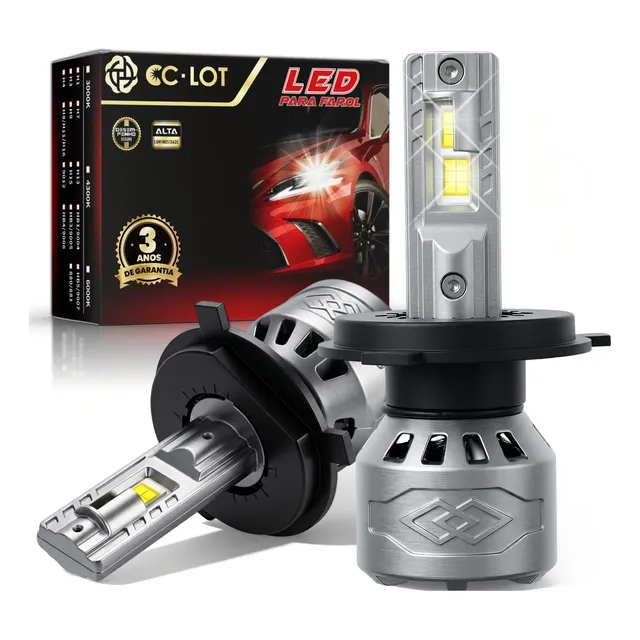 Kit Lampadas Led H4 H7 H1 H11 Hb3 Hb4 Cc Lot Carro Farol