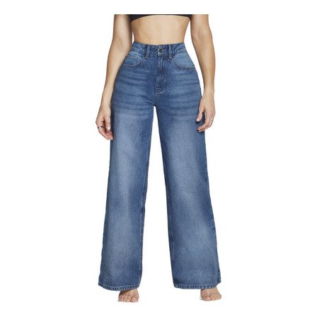 Pantalon Mujer Pierna Ancha Cintura Alta Seven Jeans Wide Pantalon Mujer Pierna Ancha Cintura Alta Seven Jeans Wide