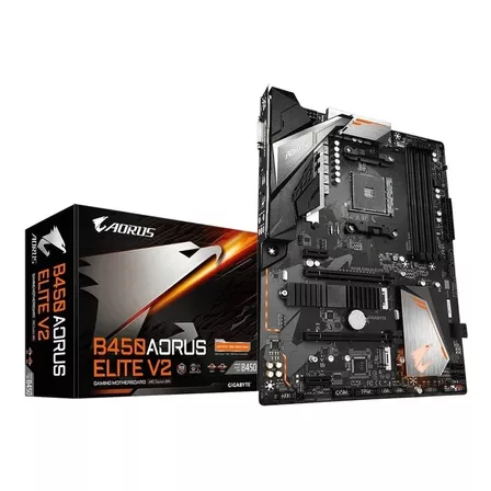 Tarjeta Madre Gigabyte B450 Aorus Elite V2 Ddr4 Usb3 Am4