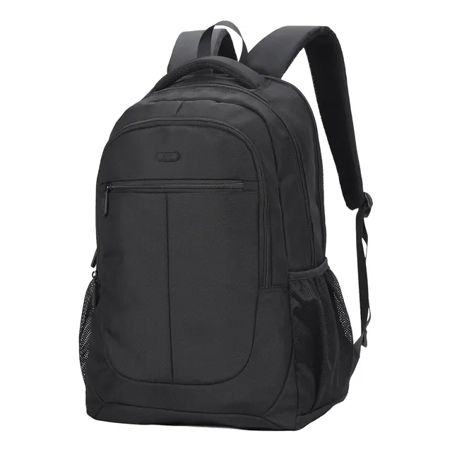 Mochila Impermeable Hombre Mujer Aoking Xn4337 Color Negro Diseño de la tela Lisa