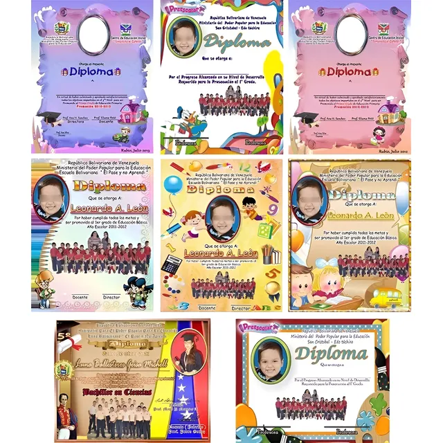 Plantillas De Diplomas Editables En Photoshop ( 120 Psd )