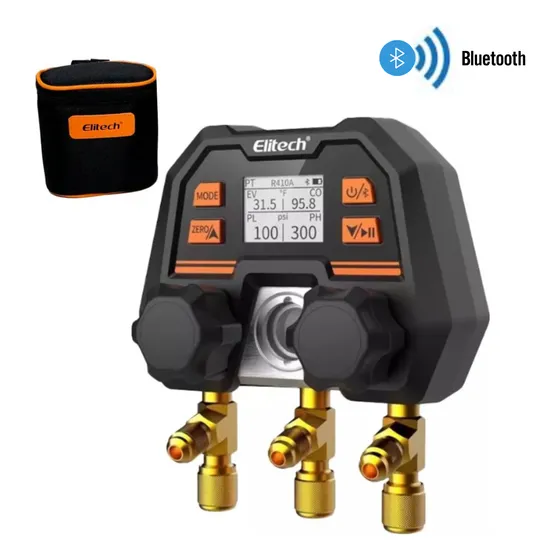 Manifold Digital 2 Vias Com Bluetooth Ms-100 - Elitech