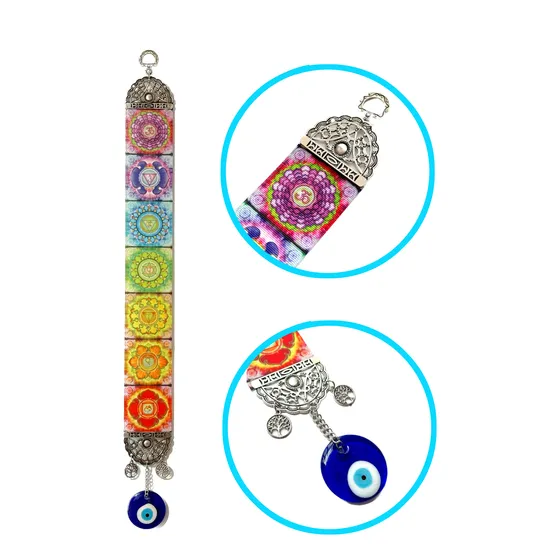 Colgante De Los 7 Chakras Grande Para Casa O Negocio Amuleto 7 Chakras