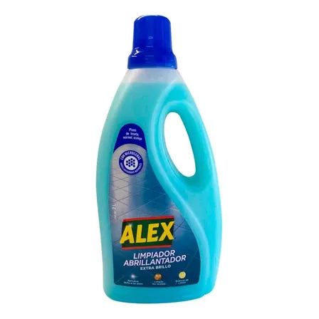 Limpiador de Pisos Líquido Alex Abrillantador Pisos de Loseta, Mármol y Azulejo 2L