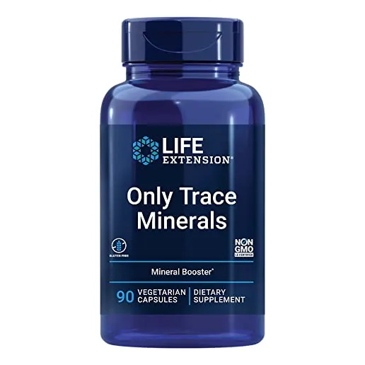 Suplemento Life Extension Only Trace Minerals, 90 Cápsulas