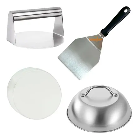 Kit De Prensa De Hamburguesas De Acero Inoxidable
