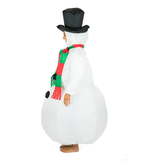 Disfraz Inflable De Muñeco De Nieve Para Niños (de 5 A 11
