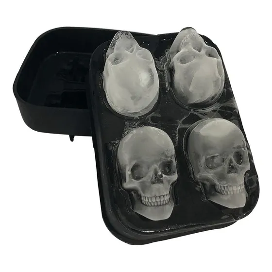 Molde De Silicon Para Hacer Hielo Calavera Bartender Barman
