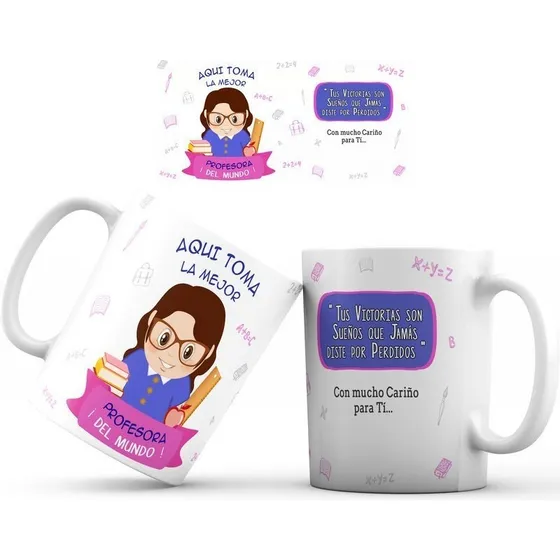 Pocillo Mug - Profesión Profesores - Aquí Toma El / La Mejor