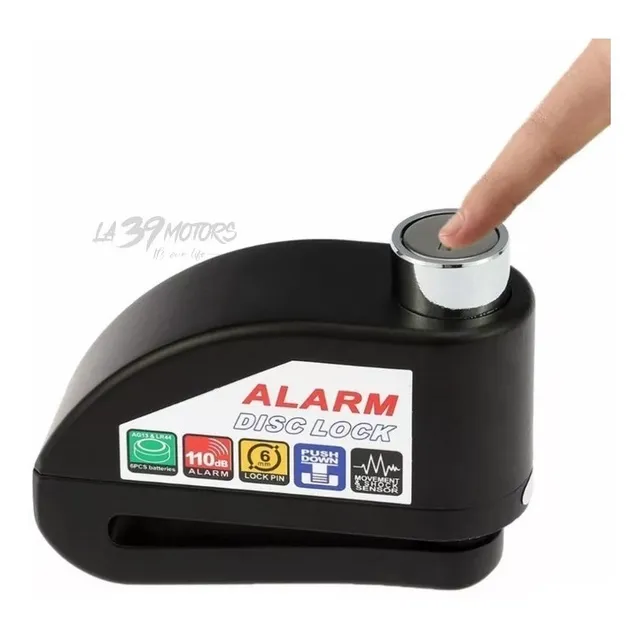Candado De Seguridad De Disco Para Moto Con Alarma