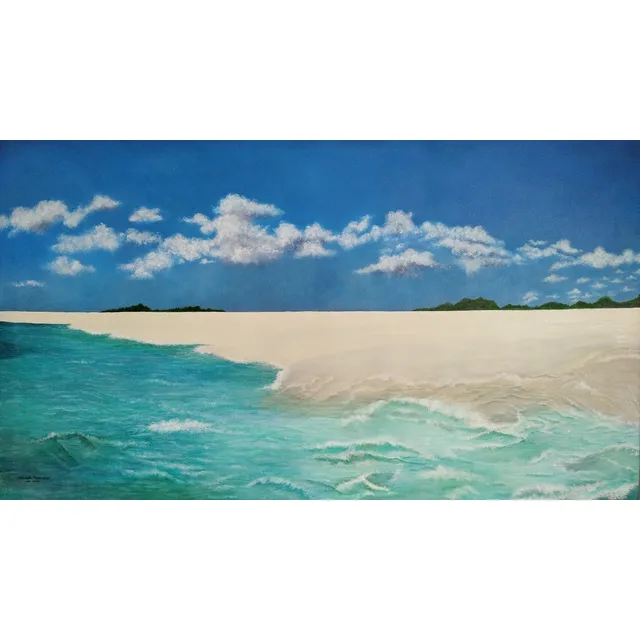 Los Roques Cuadro Obra Arte Marina Paisaje Adorno Regalo